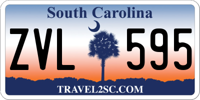 SC license plate ZVL595