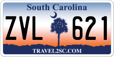 SC license plate ZVL621