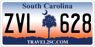 SC license plate ZVL628