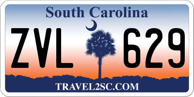 SC license plate ZVL629