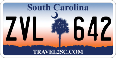 SC license plate ZVL642