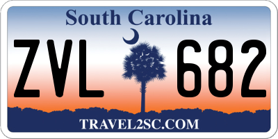 SC license plate ZVL682