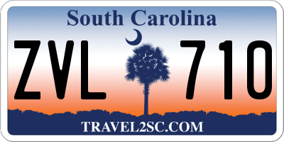 SC license plate ZVL710