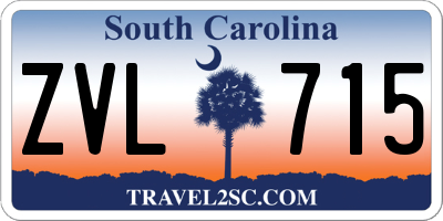 SC license plate ZVL715