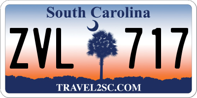 SC license plate ZVL717