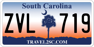 SC license plate ZVL719