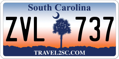 SC license plate ZVL737
