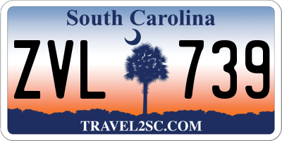 SC license plate ZVL739