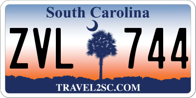 SC license plate ZVL744