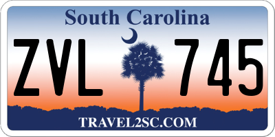 SC license plate ZVL745