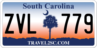 SC license plate ZVL779