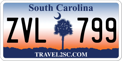 SC license plate ZVL799