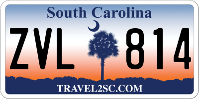 SC license plate ZVL814