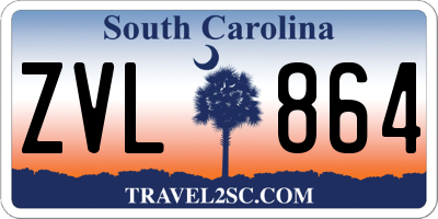 SC license plate ZVL864