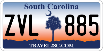 SC license plate ZVL885