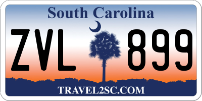 SC license plate ZVL899