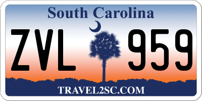 SC license plate ZVL959