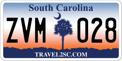 SC license plate ZVM028