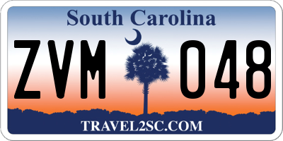 SC license plate ZVM048