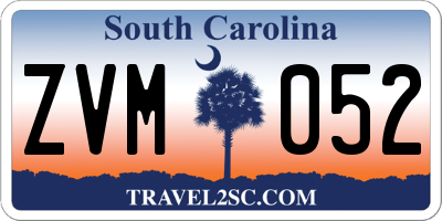 SC license plate ZVM052