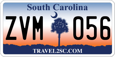 SC license plate ZVM056