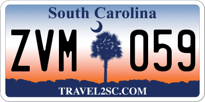 SC license plate ZVM059