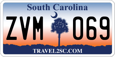 SC license plate ZVM069