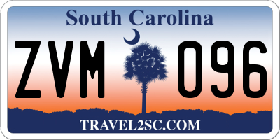 SC license plate ZVM096