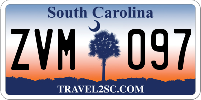 SC license plate ZVM097
