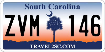 SC license plate ZVM146