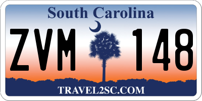 SC license plate ZVM148