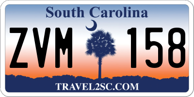 SC license plate ZVM158