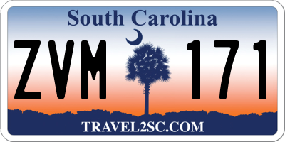 SC license plate ZVM171
