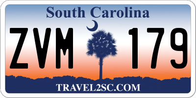 SC license plate ZVM179