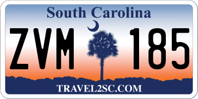 SC license plate ZVM185