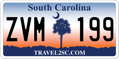 SC license plate ZVM199
