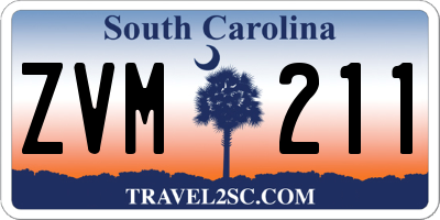 SC license plate ZVM211