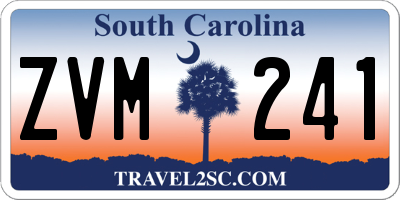 SC license plate ZVM241