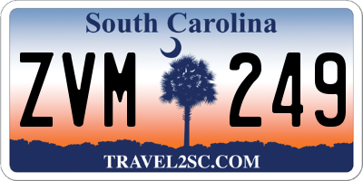 SC license plate ZVM249