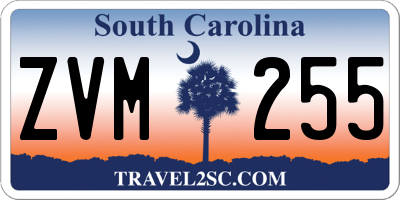 SC license plate ZVM255