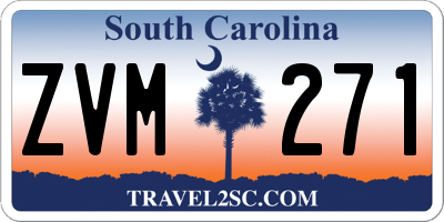 SC license plate ZVM271