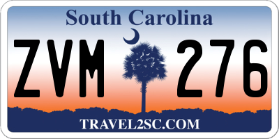 SC license plate ZVM276