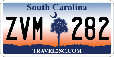 SC license plate ZVM282