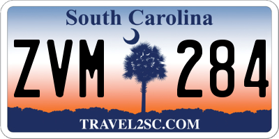SC license plate ZVM284
