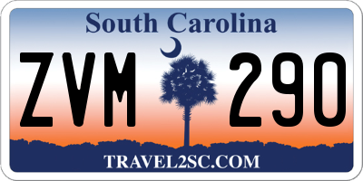 SC license plate ZVM290
