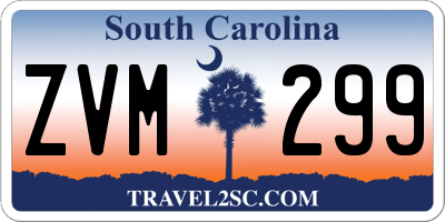 SC license plate ZVM299