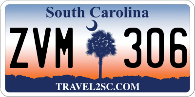 SC license plate ZVM306