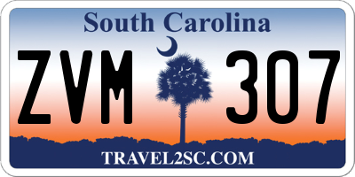 SC license plate ZVM307