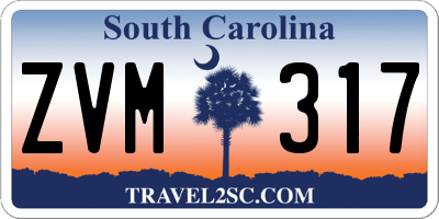 SC license plate ZVM317