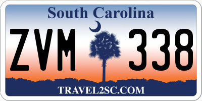 SC license plate ZVM338